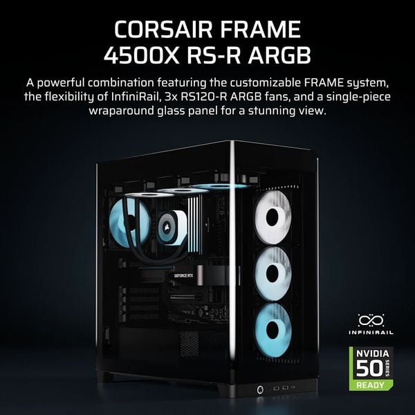 Vỏ máy tính Corsair FRAME 4500X RS-R ARGB Panoramic