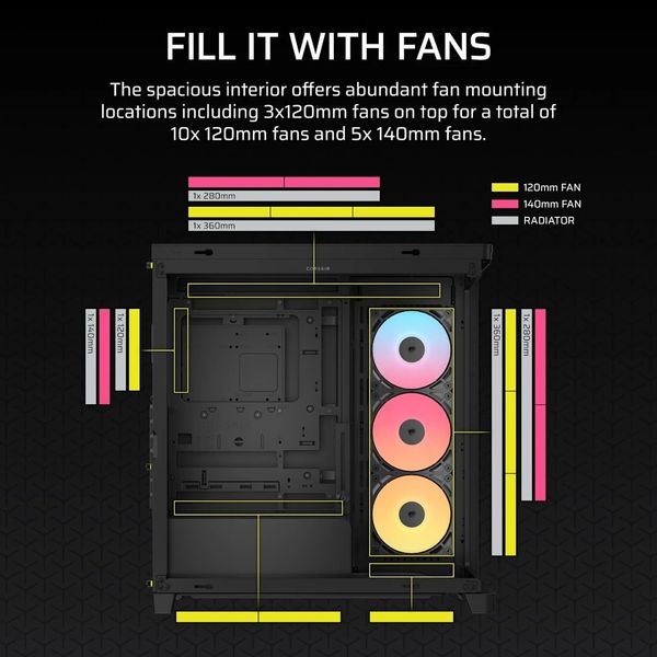 Vỏ máy tính Corsair FRAME 4500X RS-R ARGB Panoramic