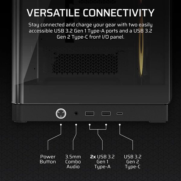 Vỏ máy tính Corsair FRAME 4500X RS-R ARGB Panoramic