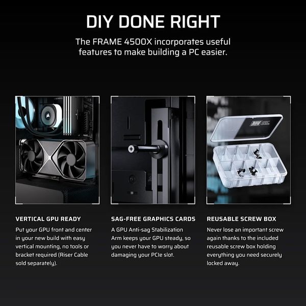 Vỏ máy tính Corsair FRAME 4500X RS-R ARGB Panoramic