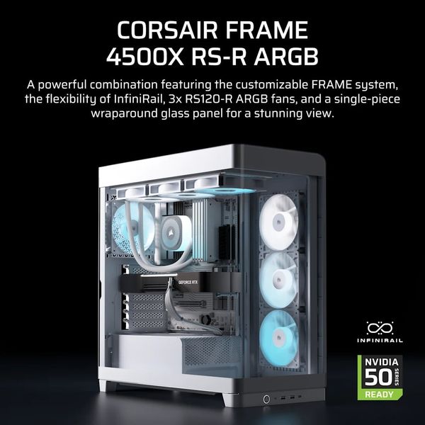 Vỏ máy tính Corsair FRAME 4500X RS-R ARGB Panoramic