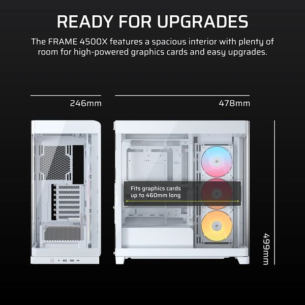 Vỏ máy tính Corsair FRAME 4500X RS-R ARGB Panoramic