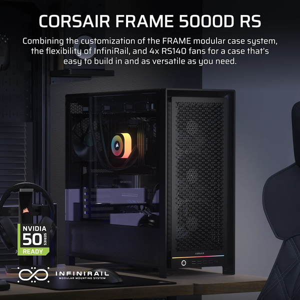 Vỏ máy tính Corsair FRAME 5000D RS Black CC-9011307-WW