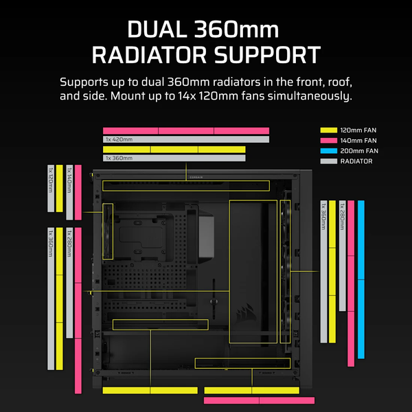 Vỏ máy tính Corsair FRAME 5000D RS Black CC-9011307-WW