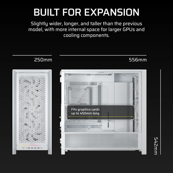 Vỏ máy tính Corsair FRAME 5000D RS White CC-9011308-WW