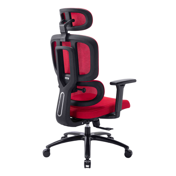 Ghế công thái học ergonomic WARRIOR Hero series WEC509 Black - Black Gray - Black Red