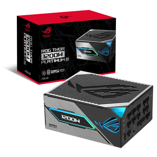 Nguồn máy tính ASUS ROG Thor 1200W Platinum III Gaming - 80 PLUS Platinum