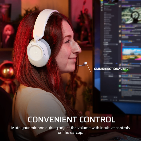 Tai nghe Corsair HS35 v3 White CA-9011400-WW