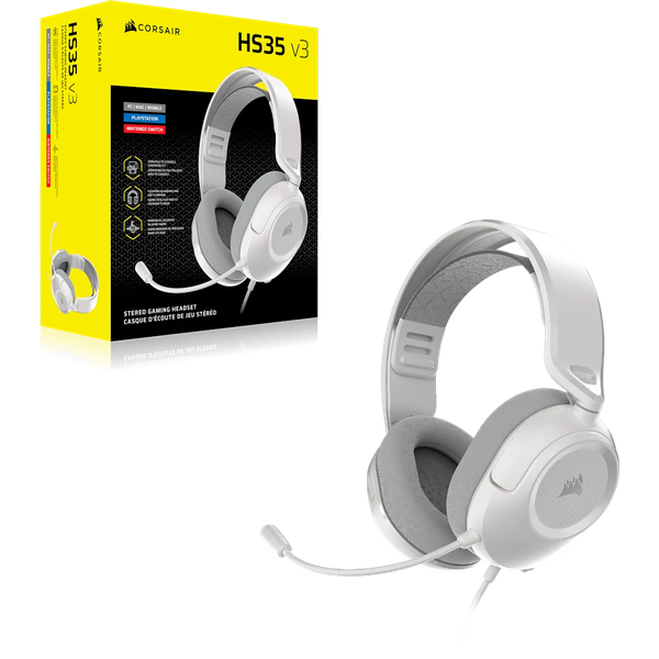 Tai nghe Corsair HS35 v3 White CA-9011400-WW