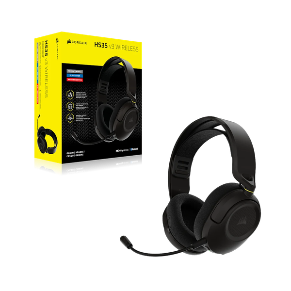 Tai nghe không dây Corsair HS35 v3 Carbon CA-9011401-WW