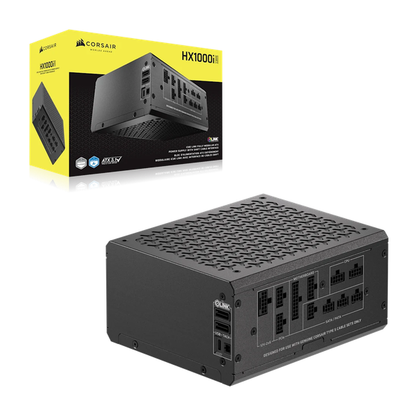 Nguồn máy tính Corsair HX1000i SHIFT ATX 3.1 & PCIe 5.1 - 80 Plus Platinum - Full Modul CP-9020265-NA