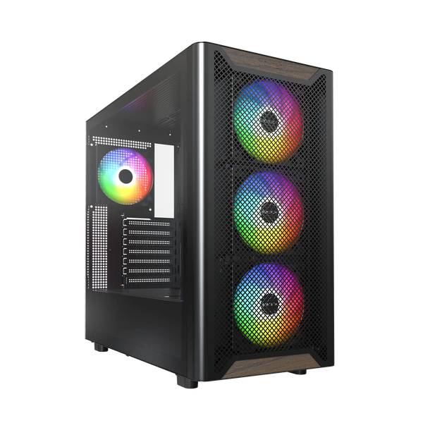 Case Montech XR WOOD Black