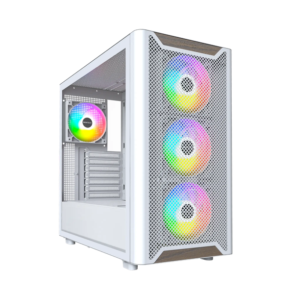 Case Montech XR WOOD White