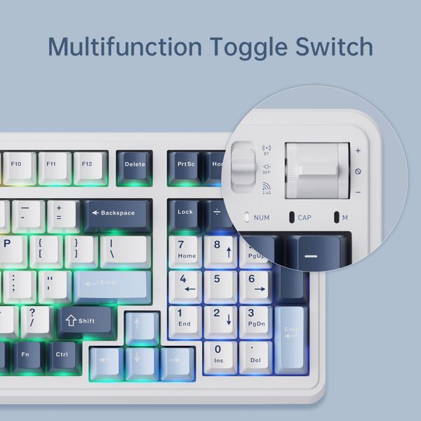 Bàn phím Machenike KG98 Tri-mode RGB