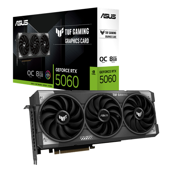 VGA ASUS TUF Gaming GeForce RTX 5060 8GB GDDR7 OC Edition TUF-RTX5060-O8G-GAMING