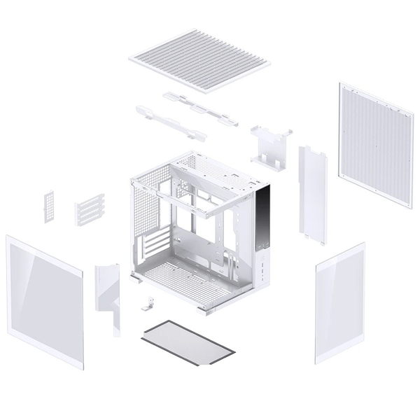Case Jonsbo D34 White Micro-ATX
