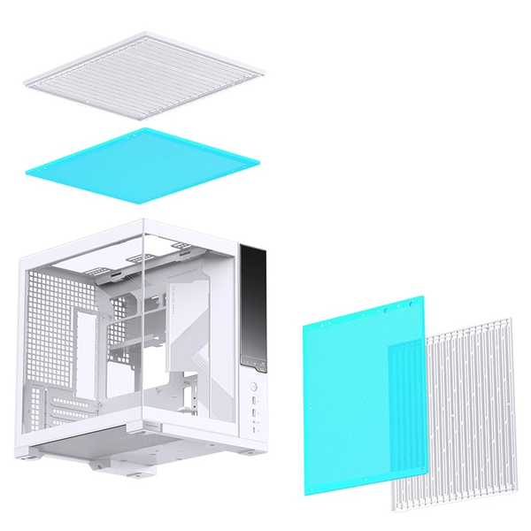 Case Jonsbo D34 White Micro-ATX