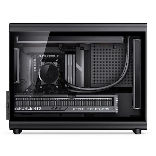 Case JONSBO D33 WOOD Black Micro-ATX