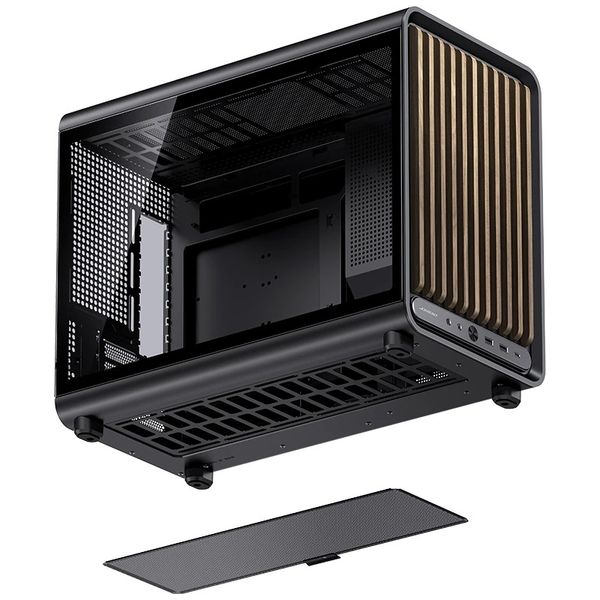Case JONSBO D33 WOOD Black Micro-ATX
