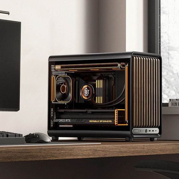 Case JONSBO D33 WOOD Black Micro-ATX