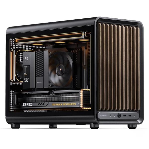 Case JONSBO D33 WOOD Black Micro-ATX