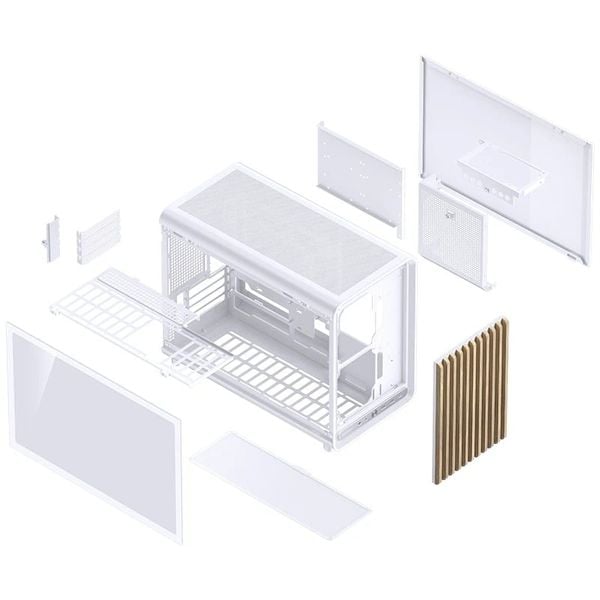 Case JONSBO D33 WOOD White Micro-ATX