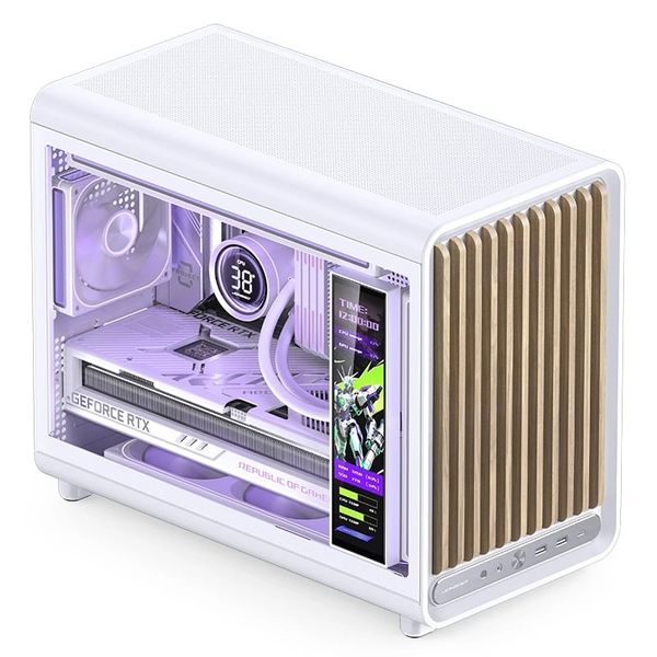 Case JONSBO D33 WOOD White Micro-ATX