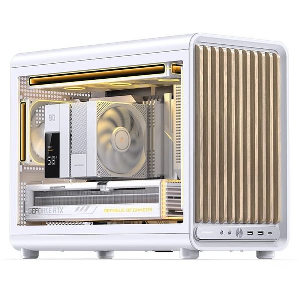 Case JONSBO D33 WOOD White Micro-ATX