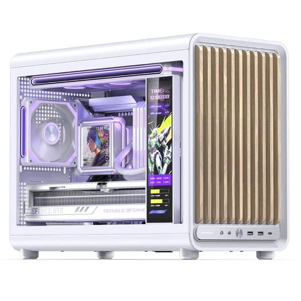 Case JONSBO D33 WOOD White Micro-ATX