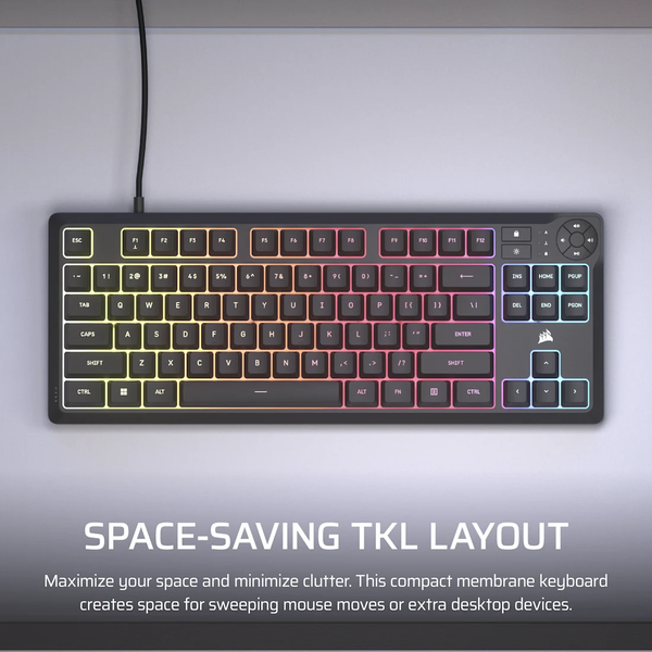 Bàn phím Corsair K55 CORE TKL RGB CH-9216065-NA
