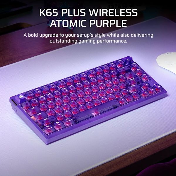 Bàn phím không dây Corsair K65 PLUS ATOMIC PURPLE RGB CH-91D421E-NA CH-91D421E-NA