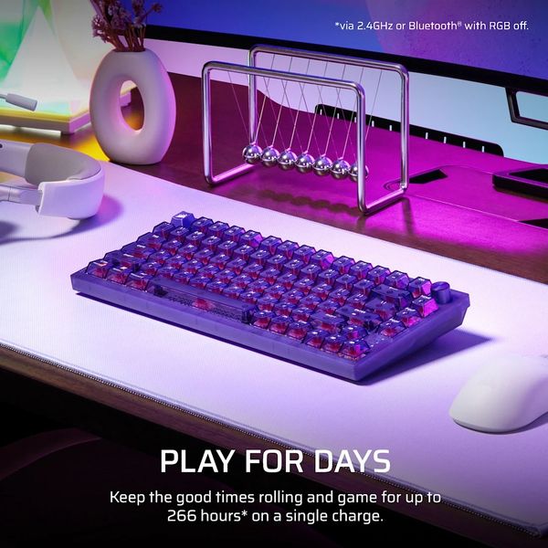Bàn phím không dây Corsair K65 PLUS ATOMIC PURPLE RGB CH-91D421E-NA CH-91D421E-NA