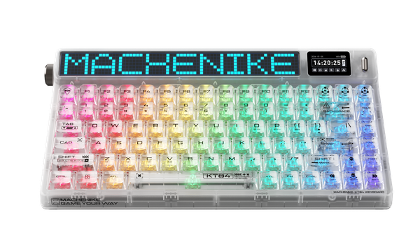 Bàn phím Machenike KT84-B84W Smart Screen Tri-mode