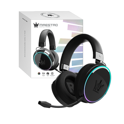 Tai nghe Gaming HOF Maestro H1 RGB Gloss Black