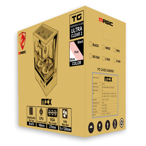 Case Magic Mix Ultra Black (MATX)
