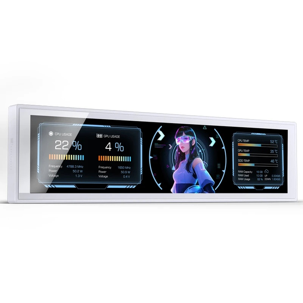 Màn hình phụ Jonsbo DS916 White