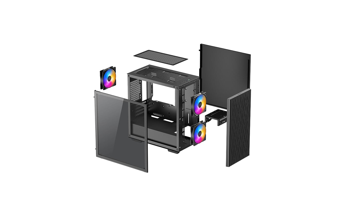Case Deepcool MATREXX 40 3FS m-ATX - Black