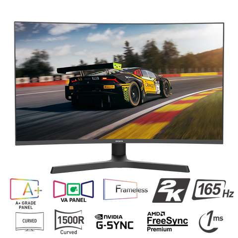 Màn hình Aiwa 27 inch monitor/ 2K/ VA/ 165Hz/ 230cd/m²/ DP/ 2 HDMI/ Audio Out/ Speaker/ USB/ Cong/ MZ270G-Y