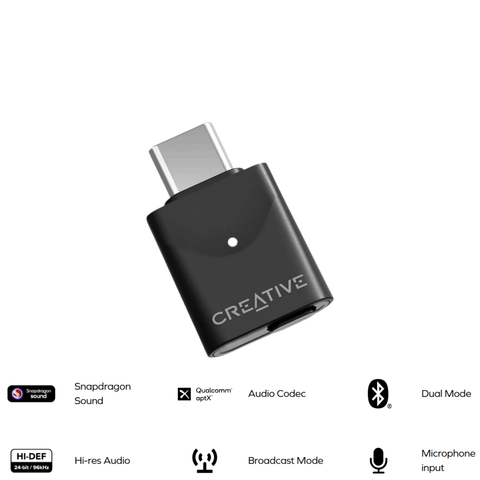Sound Card USB Bluetooth Creative BT-W6 - aptX Lossless 5.4