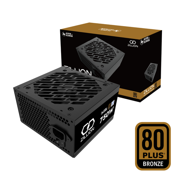 Nguồn máy tính Super Flower ZILLION DB 750W 80 Plus Bronze ATX 3.1 SF-750Z12DB(DA)