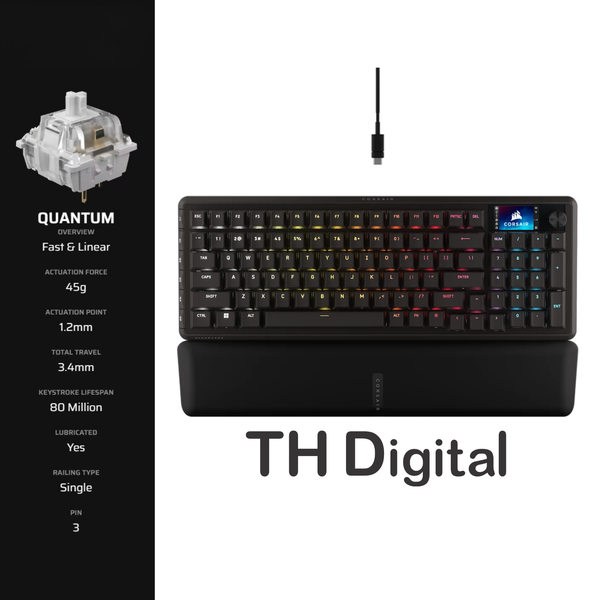 Bàn phím Corsair VANGUARD 96-MLX Quantum-BLK-RGB CH-91E901H-NA
