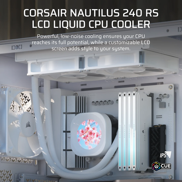 Nhân bản từ Tản nhiệt nước Corsair NAUTILUS 240 RS LCD White CW-9061032-WW