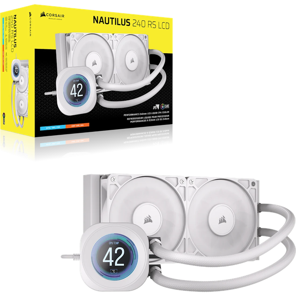Nhân bản từ Tản nhiệt nước Corsair NAUTILUS 240 RS LCD White CW-9061032-WW