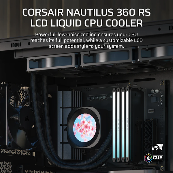 Tản nhiệt nước Corsair NAUTILUS 360 RS LCD Black CW-9061033-WW