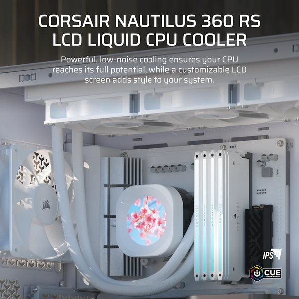 Tản nhiệt nước Corsair NAUTILUS 360 RS LCD White CW-9061034-WW