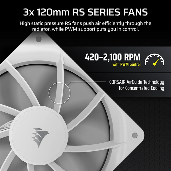 Tản nhiệt nước Corsair NAUTILUS 360 RS LCD White CW-9061034-WW