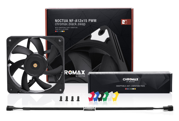 Quạt máy tính Noctua NF-A12x15 PWM Chromax Black Swap NF-A12X15-PWM-CH-BK-S