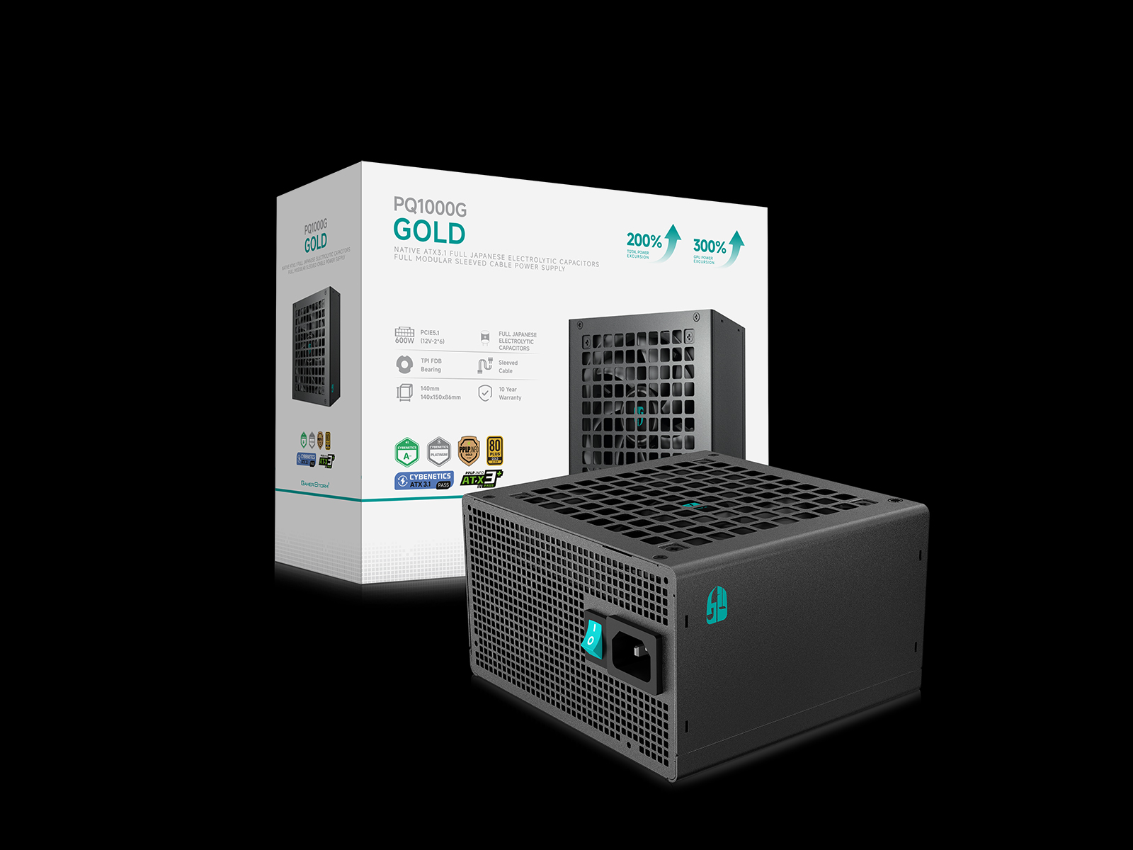 Nguồn máy tính Deepcool Gamer Storm PQ1000G 80 Plus Gold ATX 3.1 PCIe 5 1000W