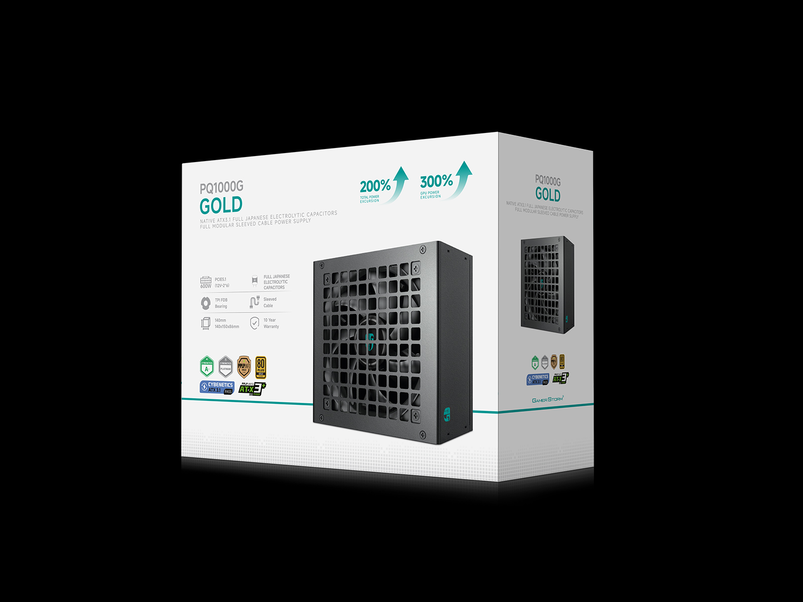 Nguồn máy tính Deepcool Gamer Storm PQ1000G 80 Plus Gold ATX 3.1 PCIe 5 1000W