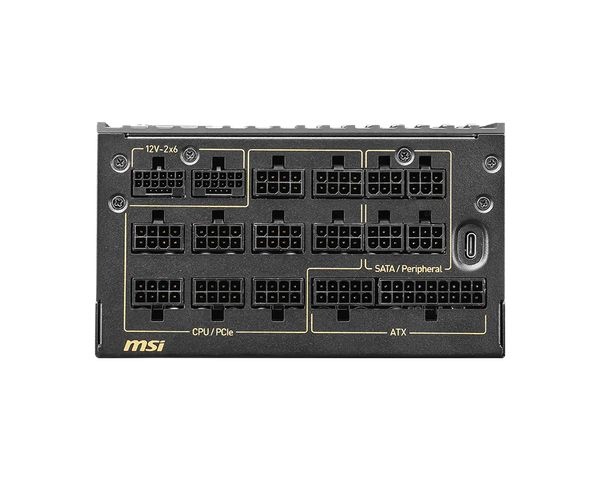 Nguồn máy tính MSI MEG Ai1600T PCIE5 1600W 80 Plus Titanium, Full Modullar